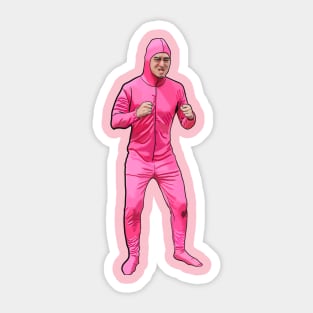 Pink guy art design Sticker